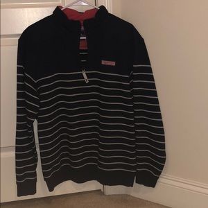 Vineyard Vines Shep Shirt Navy/Grey mens medium